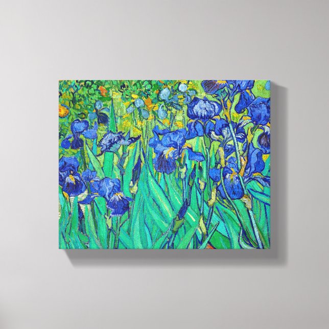 Irises av Van Gogh Canvastryck (Framsida)