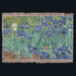 Irises av Van Gogh Filt<br><div class="desc">Vanliga,  minimalistiska,  moderna utformningar. De är enkla,  attraktiva,  unika.</div>
