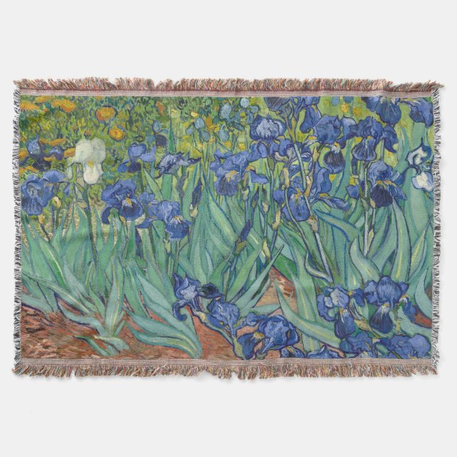 Irises av Van Gogh Filt (Framsidan)