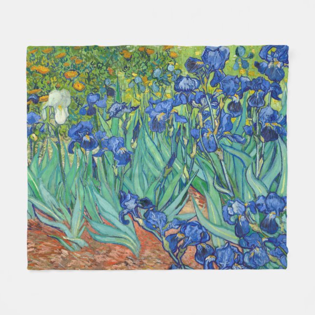 Irises av Van Gogh Fleecefilt (Framsidan (Horisontell))