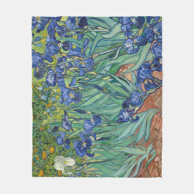 Irises av Van Gogh Fleecefilt (Framsidan)