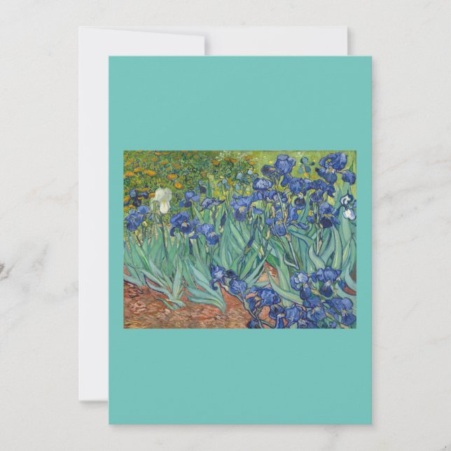 Irises av Van Gogh Julkort (Framsida)