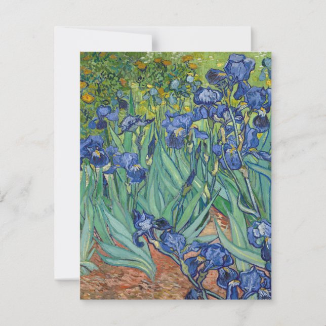 Irises av Van Gogh Julkort (Framsida)
