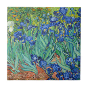 Irises av Van Gogh Kakelplatta