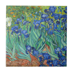 Irises av Van Gogh Kakelplatta
