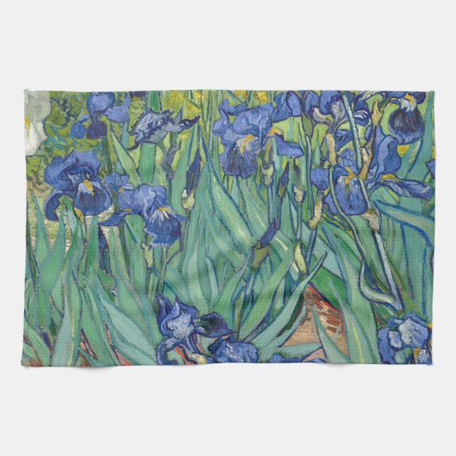Irises av Van Gogh Kökshandduk (Horisontell)