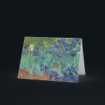 Irises av Van Gogh Kort<br><div class="desc">Vincent van Goghs konst - blommigts- och naturmålningar - Post-impressionistiska landskapskonst</div>