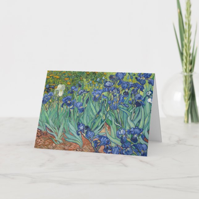 Irises av Van Gogh Kort (Framsida)