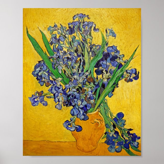Irises av Van Gogh Poster (Framsidan)
