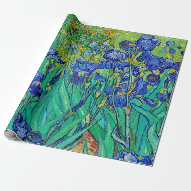 Irises av Van Gogh Presentpapper (Utrullad)