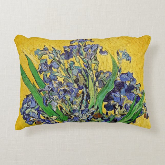 Irises av Van Gogh Prydnadskudde (Framsidan)