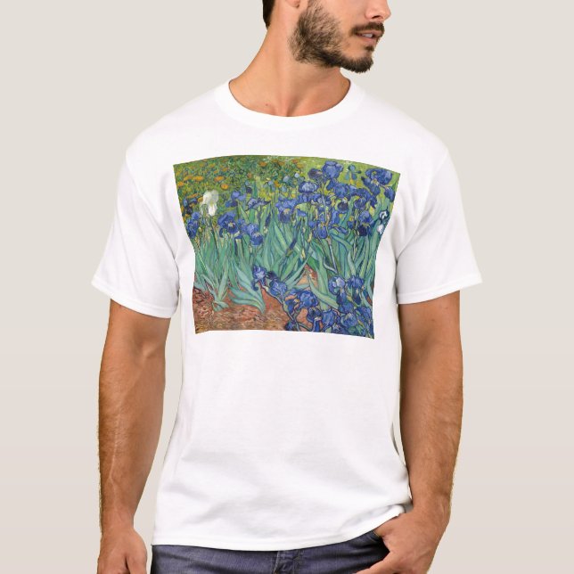 Irises av Van Gogh Tee Shirt (Framsida)