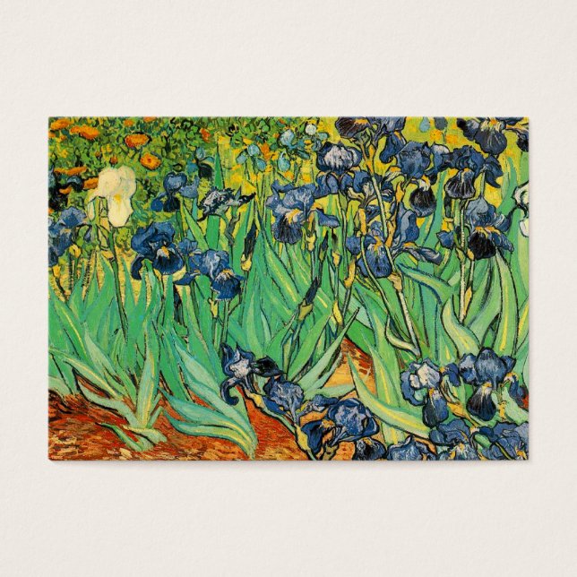 Irises av Van Gogh Visitkort (Framsidan)