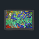 Irises av Vincent Van Gogh<br><div class="desc">Vincent Van Gogh Irises . Det målades 1889 och är en av de målningar han skapade i asyl på Saint Paul-de-Mausole i Saint-Rémy-de-Provence i Frankrike. Det är en oljemålning. Denna oljemålning av brans konstlandskap skildrar en fält av iris-blommor. Vincent Van Gogh var berömd konstnär. Han var en Dutch post impressionist-målare....</div>