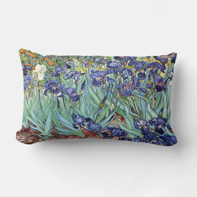 Irises av Vincent Van Gogh 1898 Lumbarkudde (Framsida)