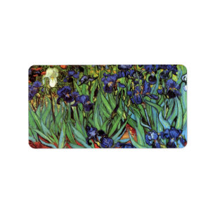 Irises av Vincent van Gogh Adressetikett