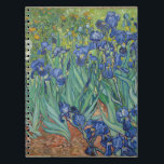 Irises av Vincent Van Gogh Anteckningsbok<br><div class="desc">Stryk. Målad av Vincent Van Gogh 1889. Den här bilden är offentlig.</div>