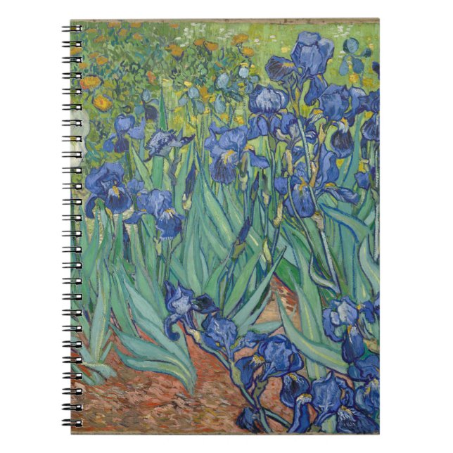 Irises av Vincent Van Gogh Anteckningsbok (Framsidan)