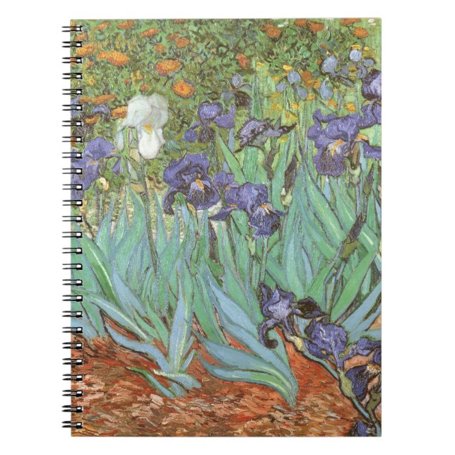 Irises av Vincent van Gogh Anteckningsbok (Framsidan)