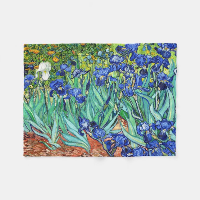 Irises av Vincent Van Gogh Fleecefilt (Framsidan (Horisontell))