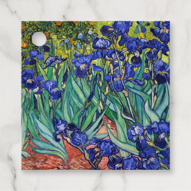 Irises av Vincent van Gogh Gåvor Etiketter (Framsida)