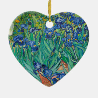 Irises av Vincent Van Gogh Julgransprydnad Keramik
