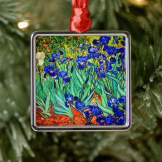 Irises av Vincent Van Gogh Julgransprydnad Metall