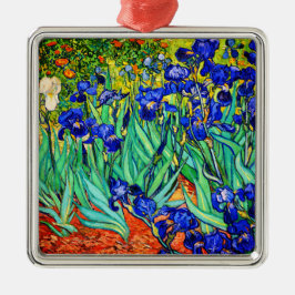 Irises av Vincent Van Gogh Julgransprydnad Metall