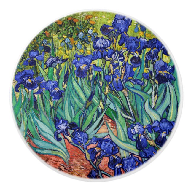 Irises av Vincent van Gogh Knopp (Framsidan)
