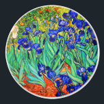 Irises av Vincent Van Gogh Knopp<br><div class="desc">Vincent Van Gogh Irises . Det målades 1889 och är en av de målningar han skapade i asyl på Saint Paul-de-Mausole i Saint-Rémy-de-Provence i Frankrike. Det är en oljemålning. Denna oljemålning av brans konstlandskap skildrar en fält av iris-blommor. Vincent Van Gogh var berömd konstnär. Han var en Dutch post impressionist-målare....</div>