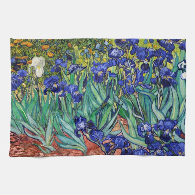 Irises av Vincent van Gogh Kökshandduk (Horisontell)