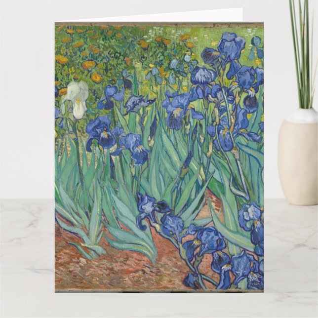 Irises av Vincent Van Gogh Kort (Framsida)