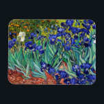 Irises av Vincent van Gogh Magnet<br><div class="desc">Irises by Vincent van Gogh,  1889.</div>