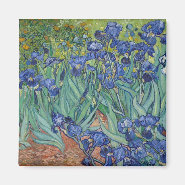 Irises av Vincent Van Gogh Magnet (Framsidan)