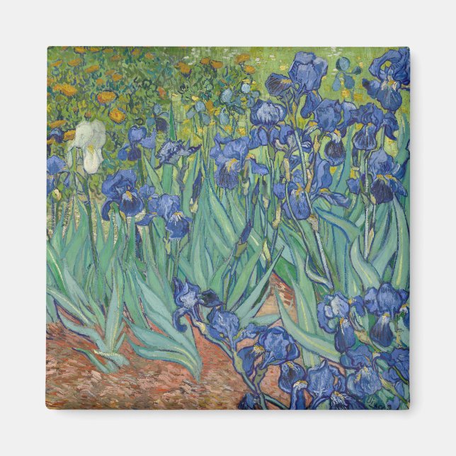 Irises av Vincent Van Gogh Magnet (Framsidan)