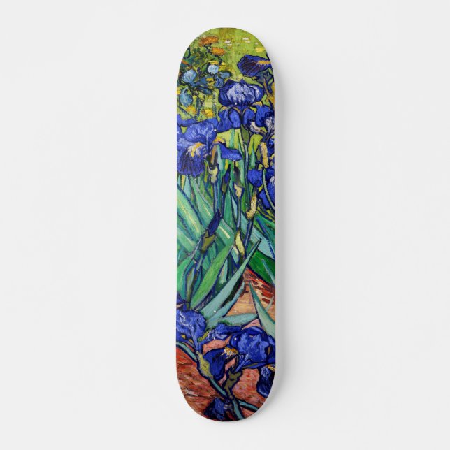 Irises av Vincent van Gogh Mini Skateboard Bräda 18,5 Cm (Framsida)