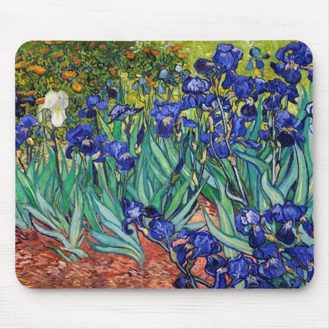 Irises av Vincent van Gogh Musmatta (Framsidan)