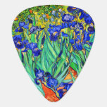 Irises av Vincent Van Gogh Plektrum<br><div class="desc">Vincent Van Gogh Irises . Det målades 1889 och är en av de målningar han skapade i asyl på Saint Paul-de-Mausole i Saint-Rémy-de-Provence i Frankrike. Det är en oljemålning. Denna oljemålning av brans konstlandskap skildrar en fält av iris-blommor. Vincent Van Gogh var berömd konstnär. Han var en Dutch post impressionist-målare....</div>