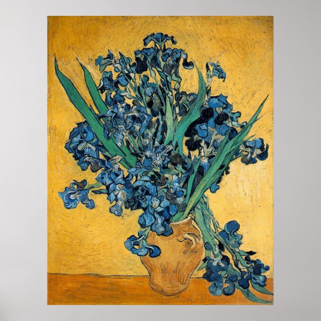 Irises av Vincent van Gogh Poster (Framsidan)