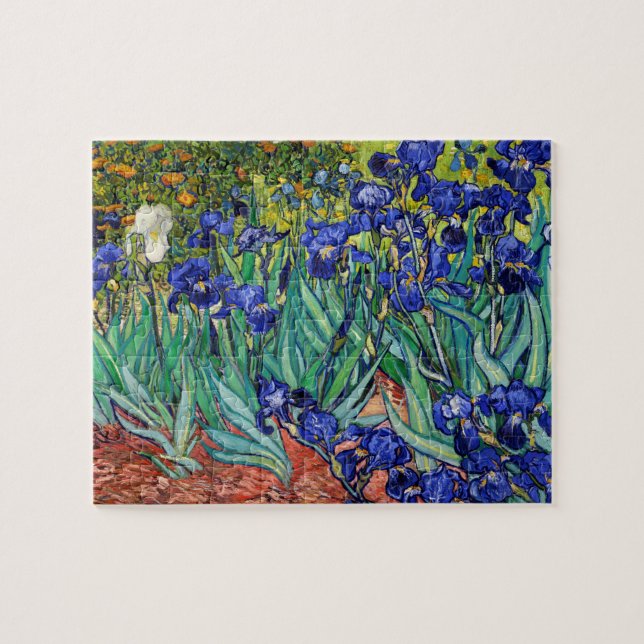 Irises av Vincent van Gogh Pussel (Horisontell)