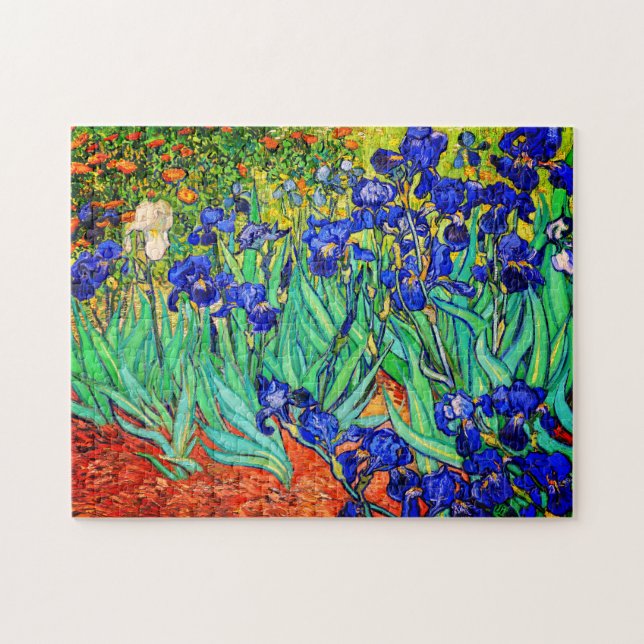 Irises av Vincent Van Gogh Pussel (Horisontell)