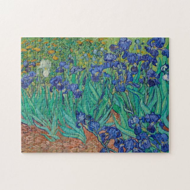 Irises av Vincent Van Gogh Pussel (Horisontell)