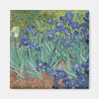 Irises Blue Grönt Gult Van Gogh Magnet