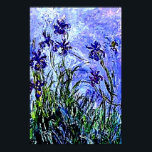 Irises by Claude Monet Poster<br><div class="desc">Irises by Claude Monet Poster</div>