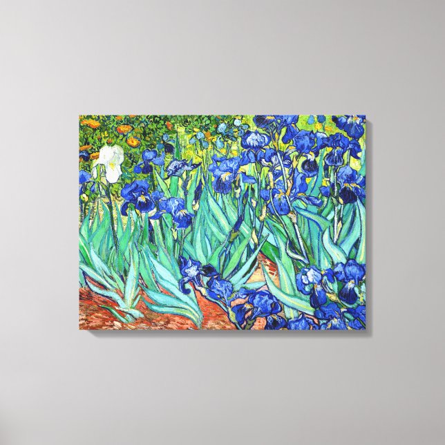 Irises by Vincent Van Gogh Canvastryck (Framsida)