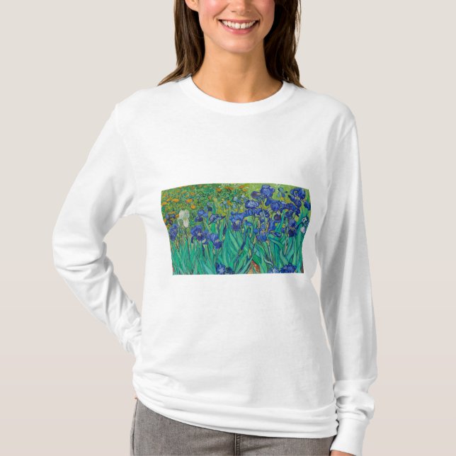 Irises by Vincent van Gogh T Shirt (Framsida)