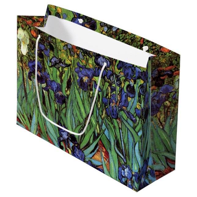 Irises by Vincent van Gogh, Vintage Garden Art (Framsidan Vinklad)