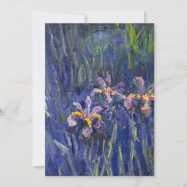 Irises Claude Monet Inbjudningar (Framsida)