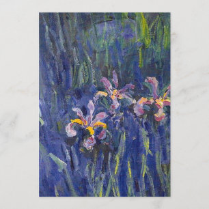 Irises Claude Monet Inbjudningar