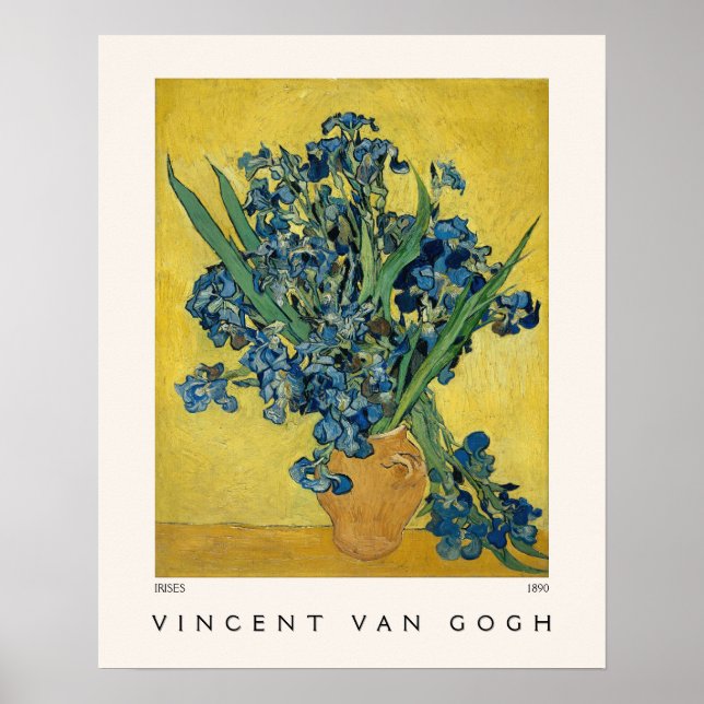Irises Fine Art Vincent van Gogh Museum Poster (Framsidan)